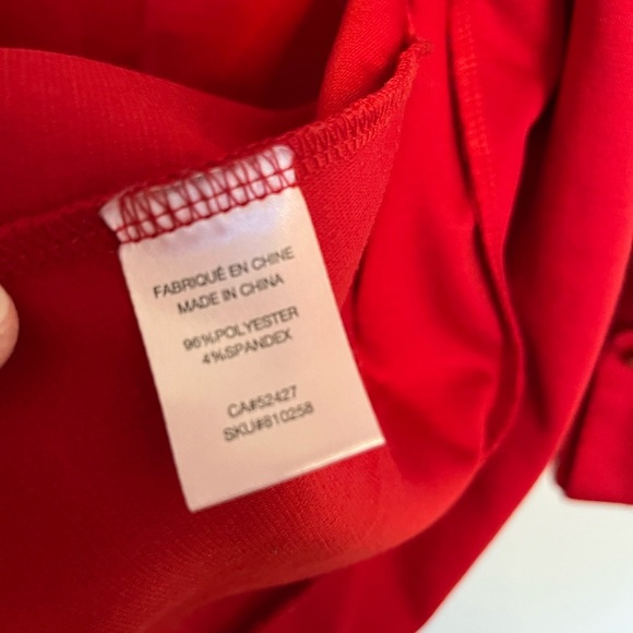 Classic edition Women's Red Open Front Blazer - Picture 4 of 5